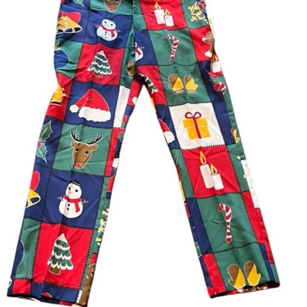 Festive Multicolor Christmas Pants men/women